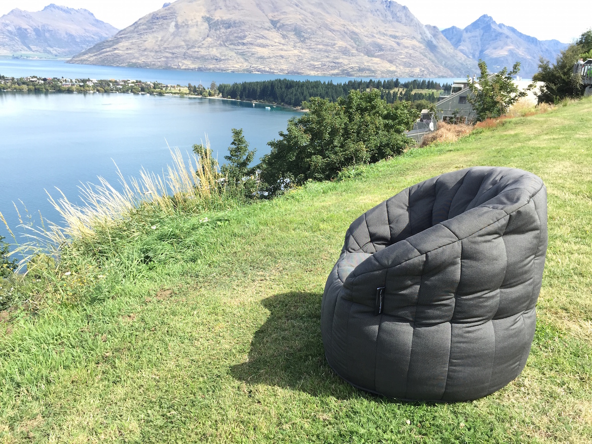 outdoor bean bags by Ambient Lounge in Queenstown New Zealand