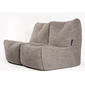 Beige Twin Couch Bean Bag Sofa