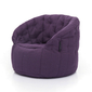 violet butterfly bean bag