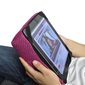 pink iPad Pro protective cushion or travel rest pillow by Ambient Lounge