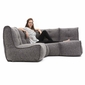 Grey cozy corner modular sofa bean bags New Zealand