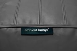 Black Leather Bean Bag - Ambient Lounge