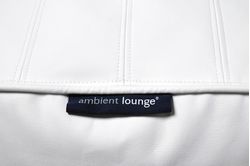 White Leather Bean Bag - Ambient Lounge