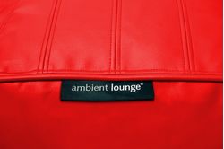 red leather bean bags - Ambient Lounge