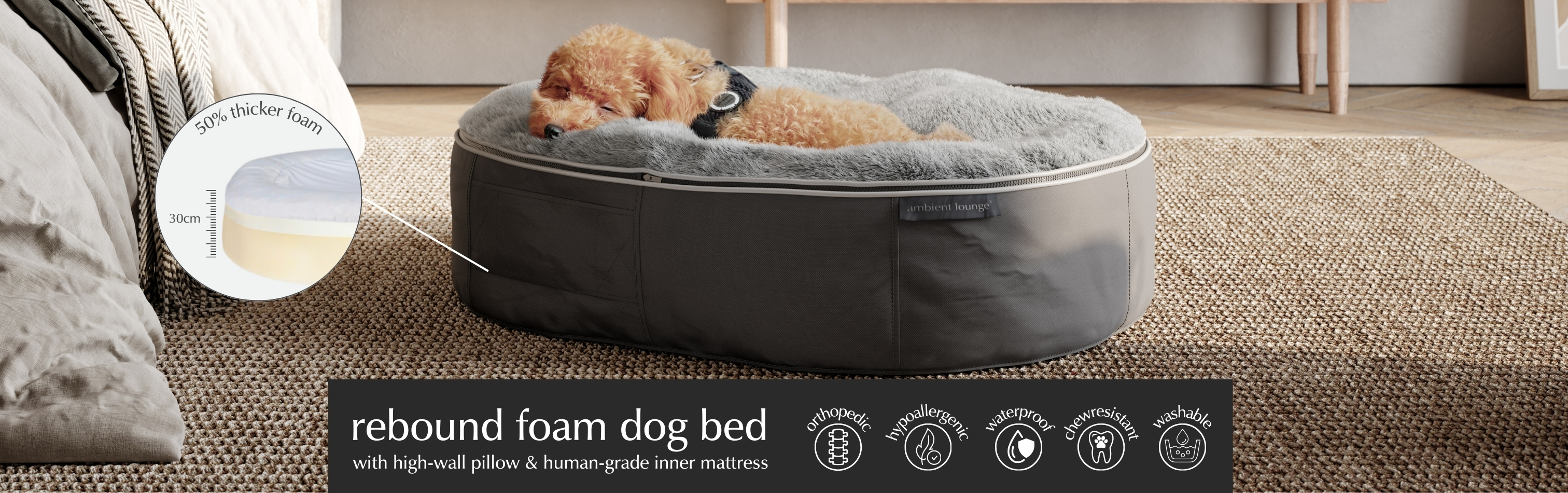 Rebound Foam Mattress Dog Bed