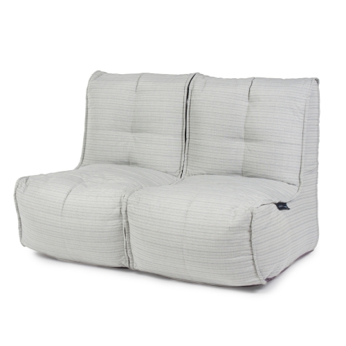 Mod 2 Twin Couch - Silverline (UV Grade AA+)