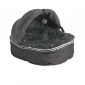 Luxury Hooded Pet Bed (Grey)