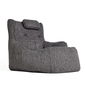 tranquility armchair by ambient lounge in grey linen fabric