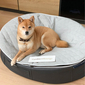 black cushion dog beds made of bean bags by Ambient Lounge