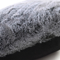 stunning 550gm faux fur sensory grey cushion by ambient lounge®