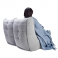 Blue Mist merino wool throw by ambient lounge