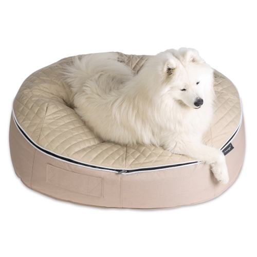 Large Premium Cooling ThermoQuilt Dog Bed (Coffee)