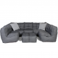 Mod6 titanium weave lounge set with cushions from ambient lounge in new zealand