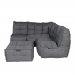 Mod4 corner deluxe titanium weave lounge set from ambient lounge in new zealand