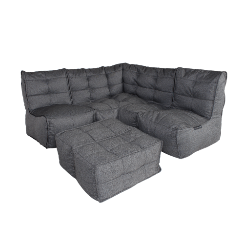 Mod4 corner deluxe titanium weave lounge set from ambient lounge in new zealand