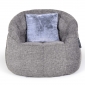 Deluxe Faux Fur Cushion - Sensory Grey (Set of 2)