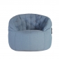 Atlantic Denim Blue Butterfly Sofa Front View