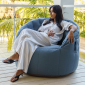 Outdoor Blue Bean Bag in Porch