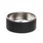 2L Double-Wall Stainless Steel Food & Water Dog Bowl (Black)