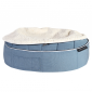 Large Indoor/Outdoor Dog Bed (Blue Dream with Organic Cotton)