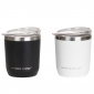 Stainless Steel Drink Cup - 300ml Black/White (Set of 2)
