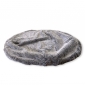 large grey faux fur dog bed cover made by Ambient Lounge New Zealand
