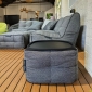 white bean bag coffee table