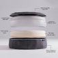 Small Rebound Foam Mattress Dog Bed (Cappuccino)