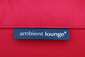 red ottoman fabric swatch