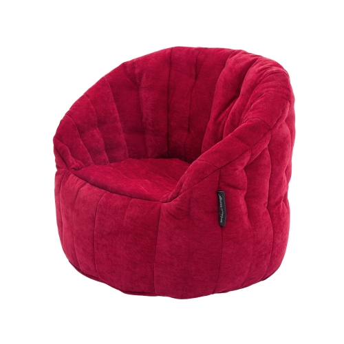 red butterfly bean bag