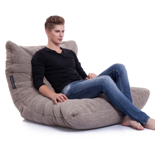 Beige Acoustic Bean Bags - Ambient Lounge