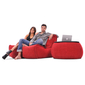 Red Twin Couch Bean Bag Sofa