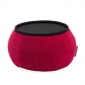 Red Versa Table made of bean bags