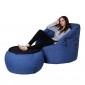 blue butterfly bean bag