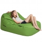 green satellite twin bean bag