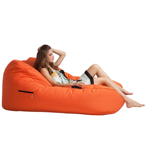 orange satellite twin bean bag