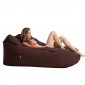 brown satellite twin bean bag