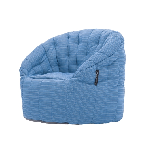 blue butterfly bean bag