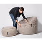 Beige Wing Ottoman  Bean Bags - Ambient Lounge