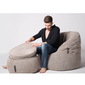 Beige Wing Ottoman  Bean Bags - Ambient Lounge
