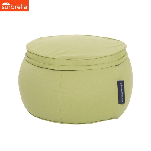 green wing ottoman sunbrella fabric bean bag