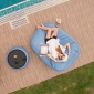 blue satellite twin bean bag