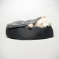 black cushion dog beds made of bean bags by Ambient Lounge