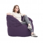 violet butterfly bean bag