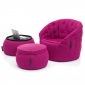 pink designer sofa set bean bag by Ambient Lounge