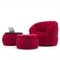 red designer sofa set bean bag by Ambient Lounge