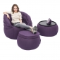 violet designer sofa set bean bag by Ambient Lounge