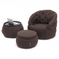 brown designer sofa set bean bag by Ambient Lounge