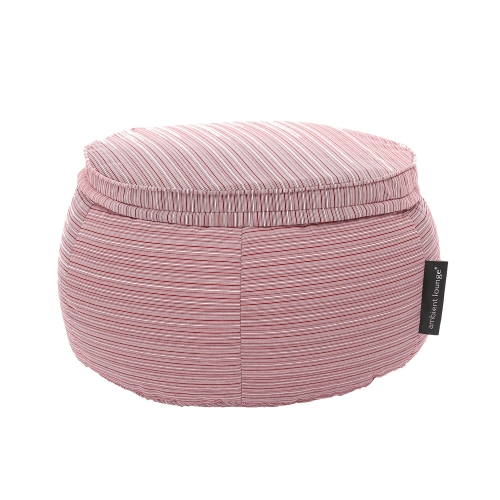 pink bean bag ottoman table