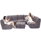 Comfortable Modular 6 lounger in Luscious Grey Interior Fabric